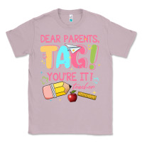 Lilac dear parents tag youre it teacher Classic Tee - JahusDesignShop