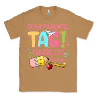 Toasted Coconut dear parents tag youre it teacher Classic Tee - JahusDesignShop