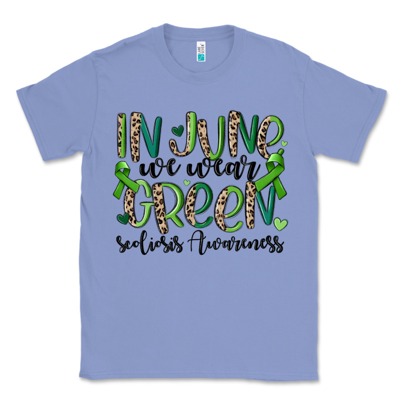 In June We Wear Green Scoliosis Awareness Classic Tee by MaliasSmallBusiness | Teevron