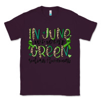 Plum in june we wear green scoliosis awareness Classic Tee - MaliasSmallBusiness