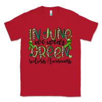 Red in june we wear green scoliosis awareness Classic Tee - MaliasSmallBusiness