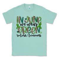 Seafoam in june we wear green scoliosis awareness Classic Tee - MaliasSmallBusiness