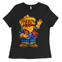 Black scarecrow Ladies Tee - FaDigitalArtStudio