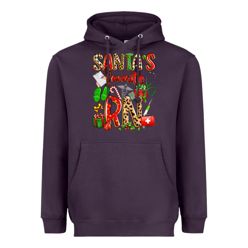 Santa's Favorite Rn Heavyweight Hoodie by texasbilliewilder | Teevron