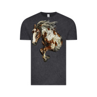Vintage Black Mustang Horse Vintage Tee - LillyAllenDesigns