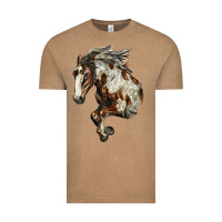Vintage Coffee Mustang Horse Vintage Tee - LillyAllenDesigns