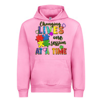 Fuchsia Pink Changing lives one session at a time Urban Hoodie - FaDigitalArtStudio