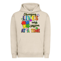 Pigment French Oak Changing lives one session at a time Urban Hoodie - FaDigitalArtStudio