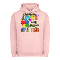 Pigment Salmon Changing lives one session at a time Urban Hoodie - FaDigitalArtStudio