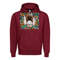 Burgundy mom life messy bun western Zipper Hoodie - Jasminsmagicworld