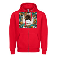 Red mom life messy bun western Zipper Hoodie - Jasminsmagicworld