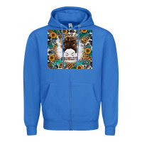 True Royal mom life messy bun western Zipper Hoodie - Jasminsmagicworld