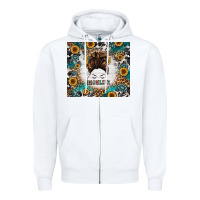 White mom life messy bun western Zipper Hoodie - Jasminsmagicworld