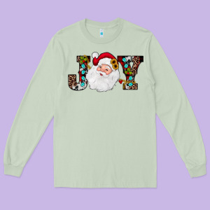 Christmas Joy Long Sleeve Tee Designed By Jahusdesignshop