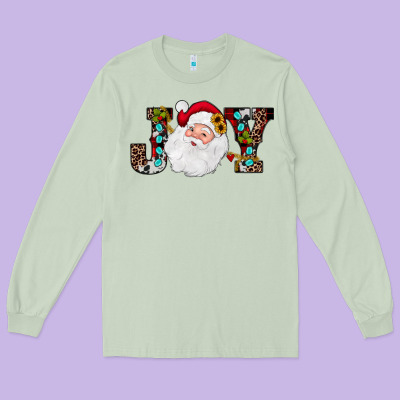 Christmas Joy Long Sleeve Tee Designed By Jahusdesignshop