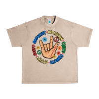 French Oak advocate inclusion equity equality accept adapt Urban Heavy Tee - MaliasSmallBusiness