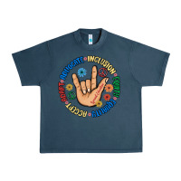Midnight Navy advocate inclusion equity equality accept adapt Urban Heavy Tee - MaliasSmallBusiness