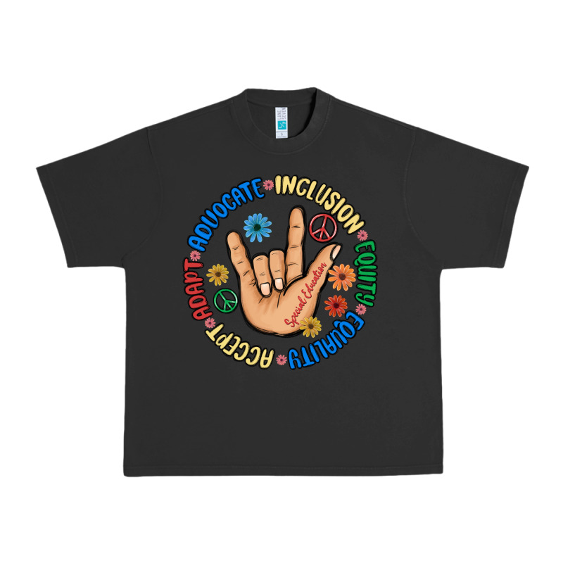 Advocate Inclusion Equity Equality Accept Adapt Urban Heavy Tee by MaliasSmallBusiness | Teevron