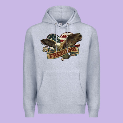 Freedom America Eagle 4th Of July Premium Hoodie Designed By Howdyjamesfarm