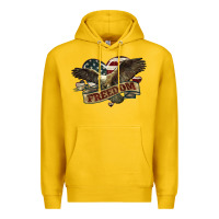 Lemon Freedom America Eagle 4th of july Premium Hoodie - HowdyJamesFarm