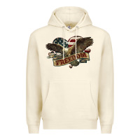 Sandshell Freedom America Eagle 4th of july Premium Hoodie - HowdyJamesFarm