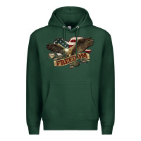 Sports Green Freedom America Eagle 4th of july Premium Hoodie - HowdyJamesFarm