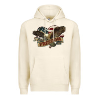 Tofu Freedom America Eagle 4th of july Premium Hoodie - HowdyJamesFarm