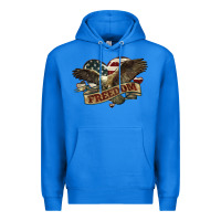 True Royal Freedom America Eagle 4th of july Premium Hoodie - HowdyJamesFarm