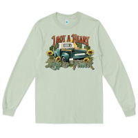 Matcha i got a heart like a truck western sunflower Long Sleeve Tee - NancyCooperArtShop
