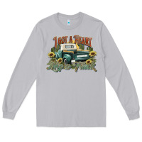 Moon Dust i got a heart like a truck western sunflower Long Sleeve Tee - NancyCooperArtShop