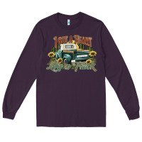 Plum i got a heart like a truck western sunflower Long Sleeve Tee - NancyCooperArtShop