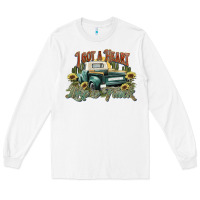 White i got a heart like a truck western sunflower Long Sleeve Tee - NancyCooperArtShop