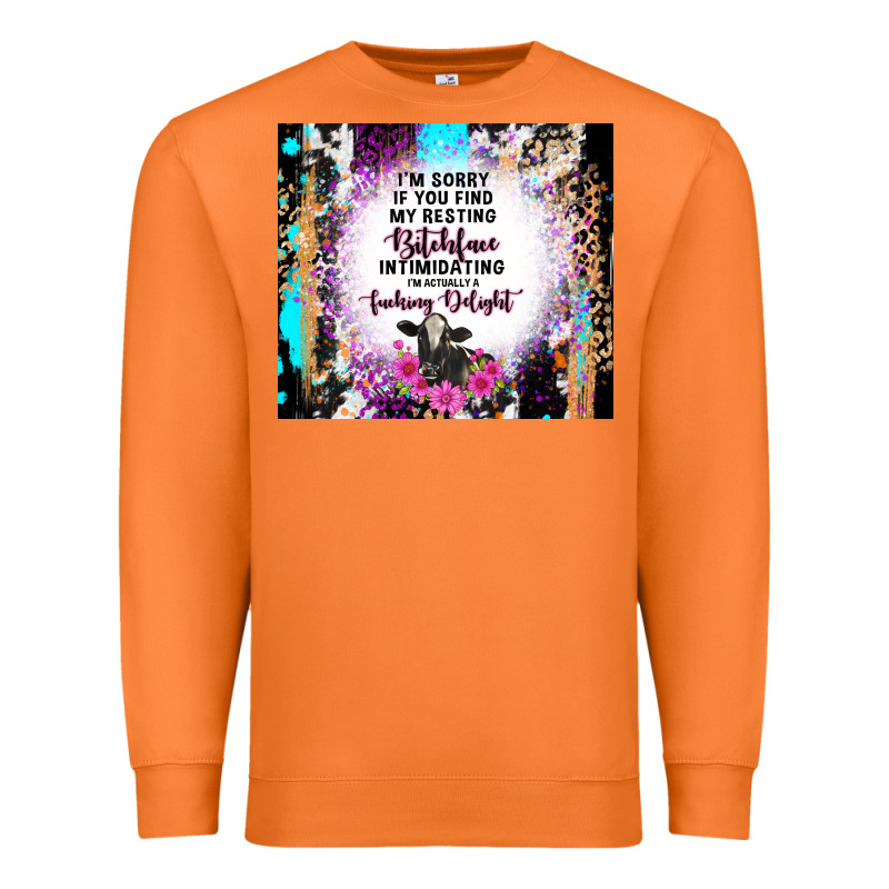 I'm Sorry If You Find My Resting Bitchface Intimid Premium Sweatshirt by TumblerDesignByShophia | Teevron