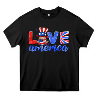 Black love america gnome Heavy Core Tee - HRA Design Shop
