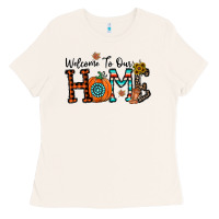 Bone welcome to our home Ladies Tee - CowhideDigitalArt