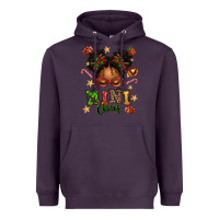 Plum mini claus messy bun Heavyweight Hoodie - texasbilliewilder
