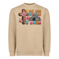 Mushroom a lot can happen in 3 days Heavyweight Sweatshirt - MaliasSmallBusiness