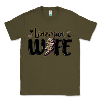 Army Green lineman wife Classic Tee - MaliasSmallBusiness