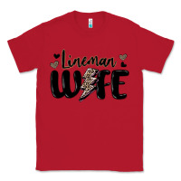 Red lineman wife Classic Tee - MaliasSmallBusiness
