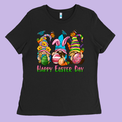 Happy Easter Day Gnomies Ladies Tee Designed By Neo Western