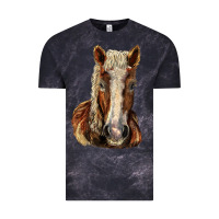 Cloud Black Belgian Horse Vintage Tee - LillyAllenDesigns