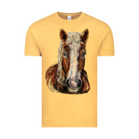 Vintage Mustard Belgian Horse Vintage Tee - LillyAllenDesigns