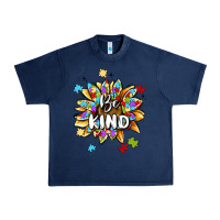 Navy be kind Urban Heavy Tee - MaliasSmallBusiness