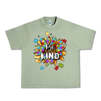 Oil Green be kind Urban Heavy Tee - MaliasSmallBusiness