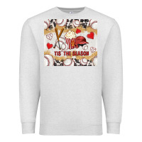 Oatmeal Heather tis' the season with cowhide tumbler tbs Premium Sweatshirt - TumblerDesignByShophia