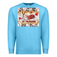 Ocean Blue tis' the season with cowhide tumbler tbs Premium Sweatshirt - TumblerDesignByShophia