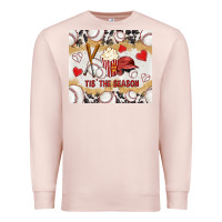 Pale Pink tis' the season with cowhide tumbler tbs Premium Sweatshirt - TumblerDesignByShophia