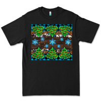 Black Christmas tree with snow Premium Tee - AdoDesignShop