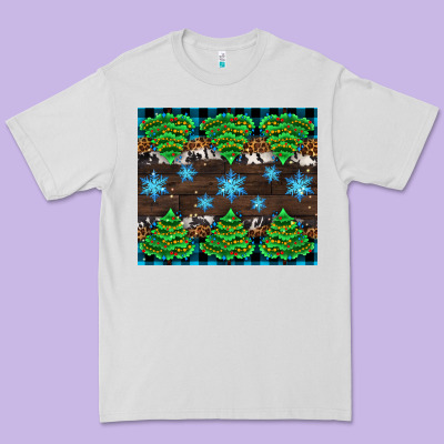 Christmas Tree With Snow Premium Tee Designed By Adodesignshop