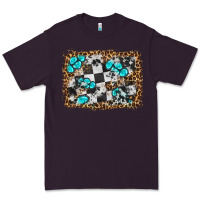 Plum race leopard and gemstone background Premium Tee - HRA Design Shop